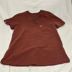 Figs women's Dark Cherry Catarina™ - One-Pocket Scrub Top - S